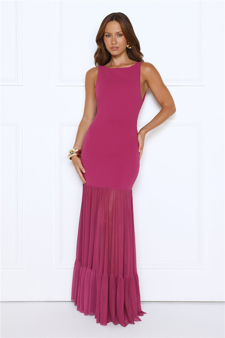 Bloomed With Love Maxi Dress Plum