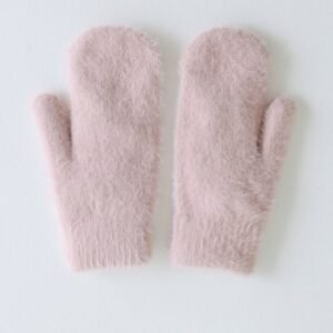 Winter Cozy Mittens Pink