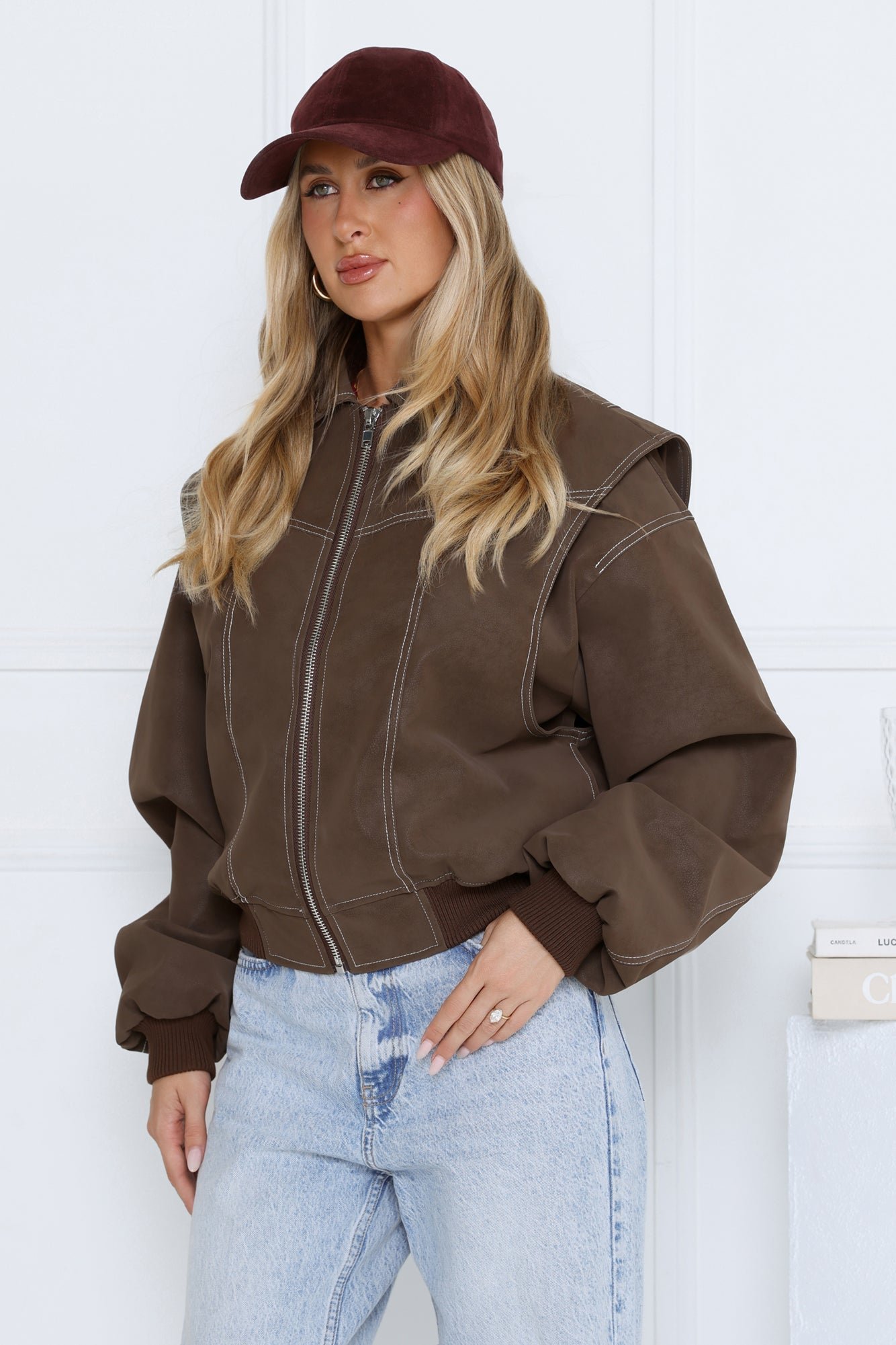 By The Fire Hat Burgundy