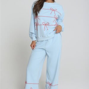Candy Cane Dreams Sweatpants Blue