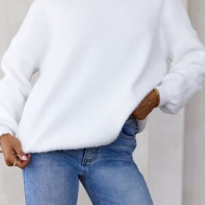 Winter Escape Knit Sweater White