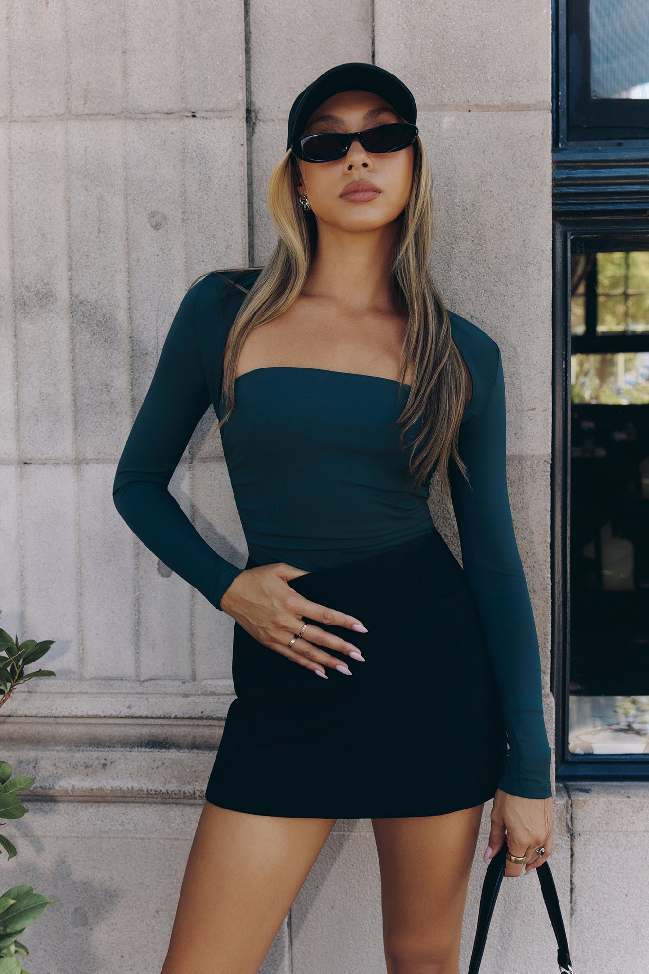 BASE Contour Refined Routine Long Sleeve Top Green - Image 2