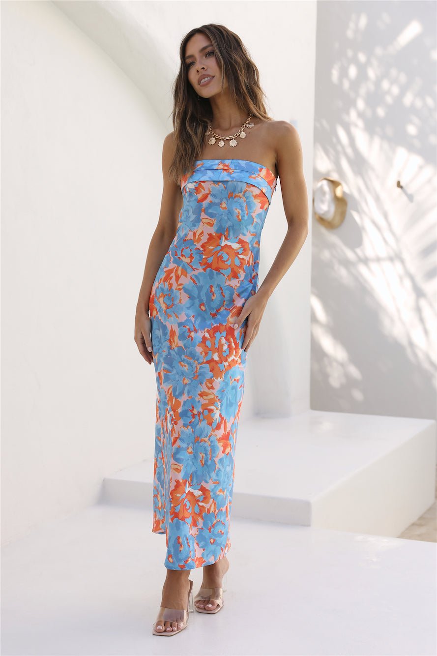 Highway To Heaven Maxi Dress Blue - Image 3
