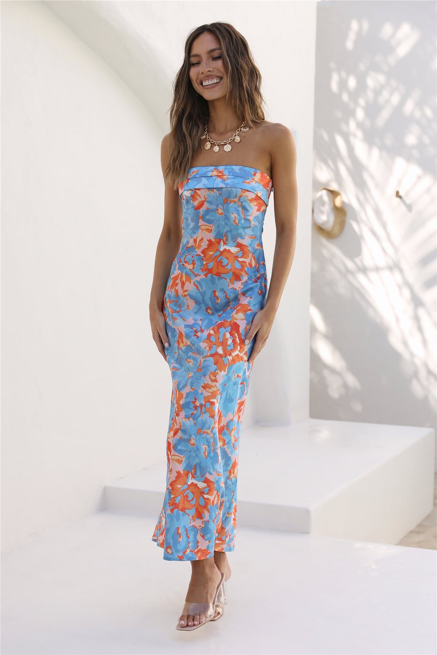 Highway To Heaven Maxi Dress Blue - Image 5