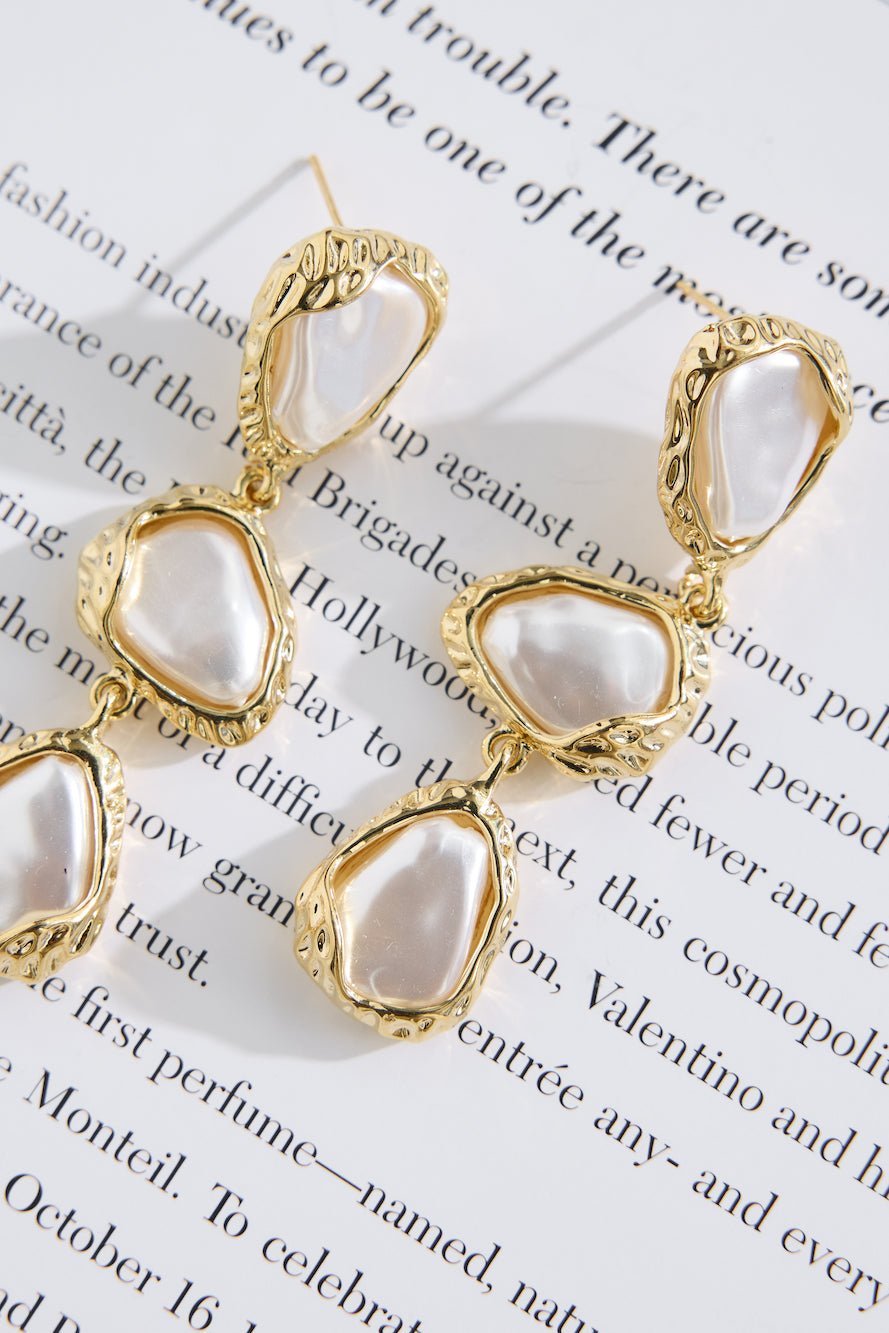 18k Gold Plated Liquid Love Earrings Gold - Image 3