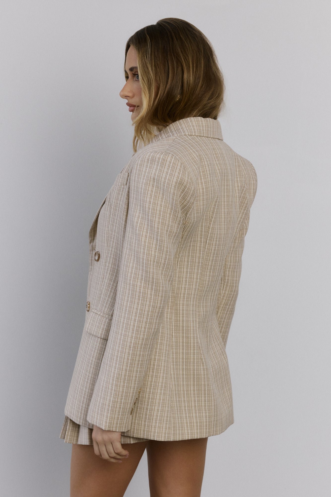 Yacht Club Blazer Beige - Image 11