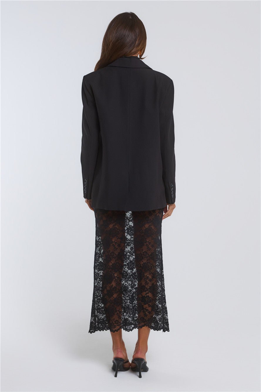 Stylish Structure Blazer Black - Image 13