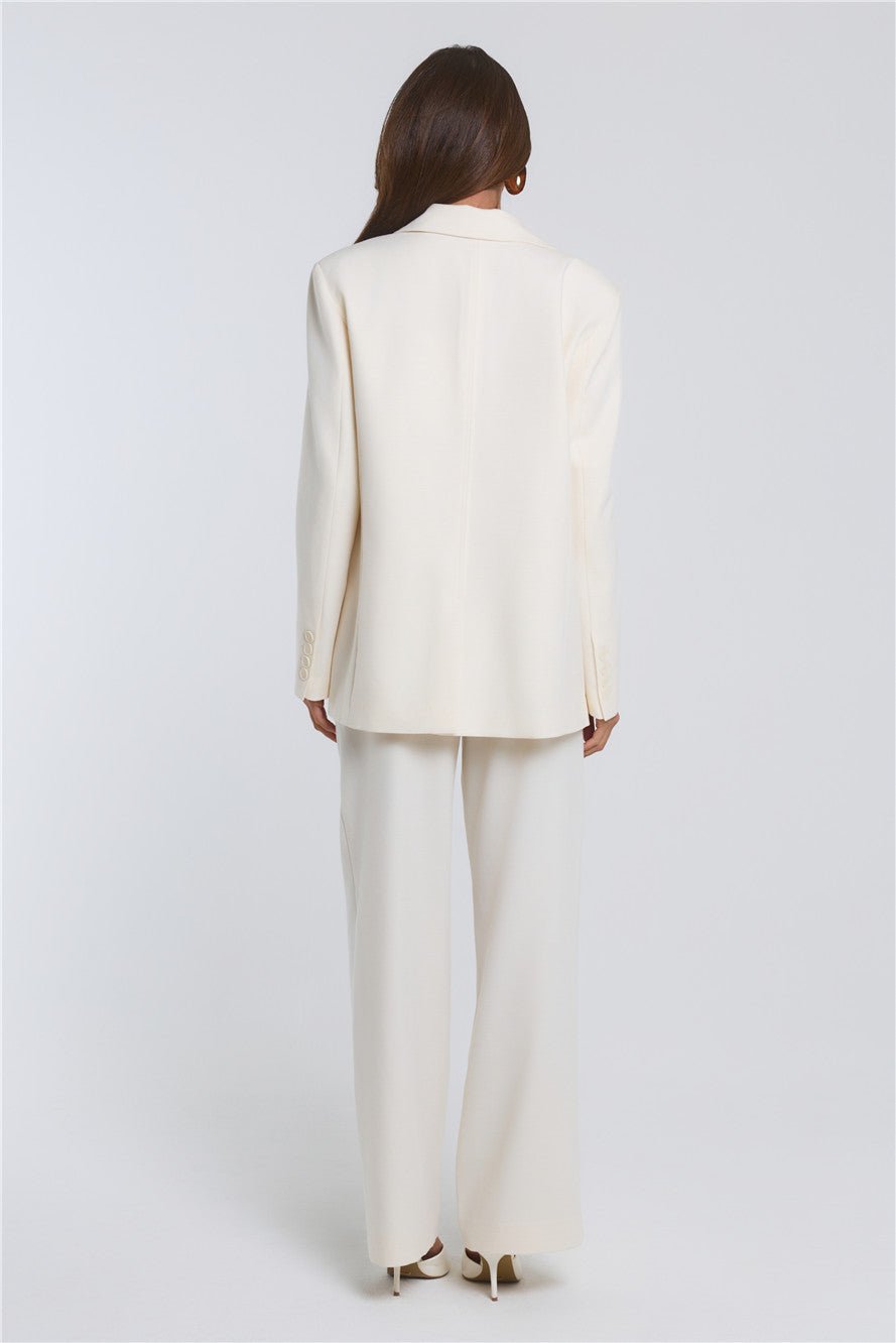 Stylish Structure Blazer Cream - Image 11