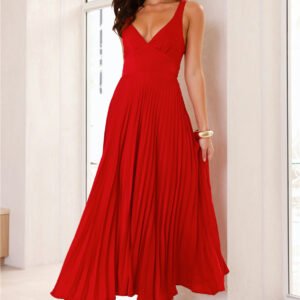 Dazzling Opulence Maxi Dress Red