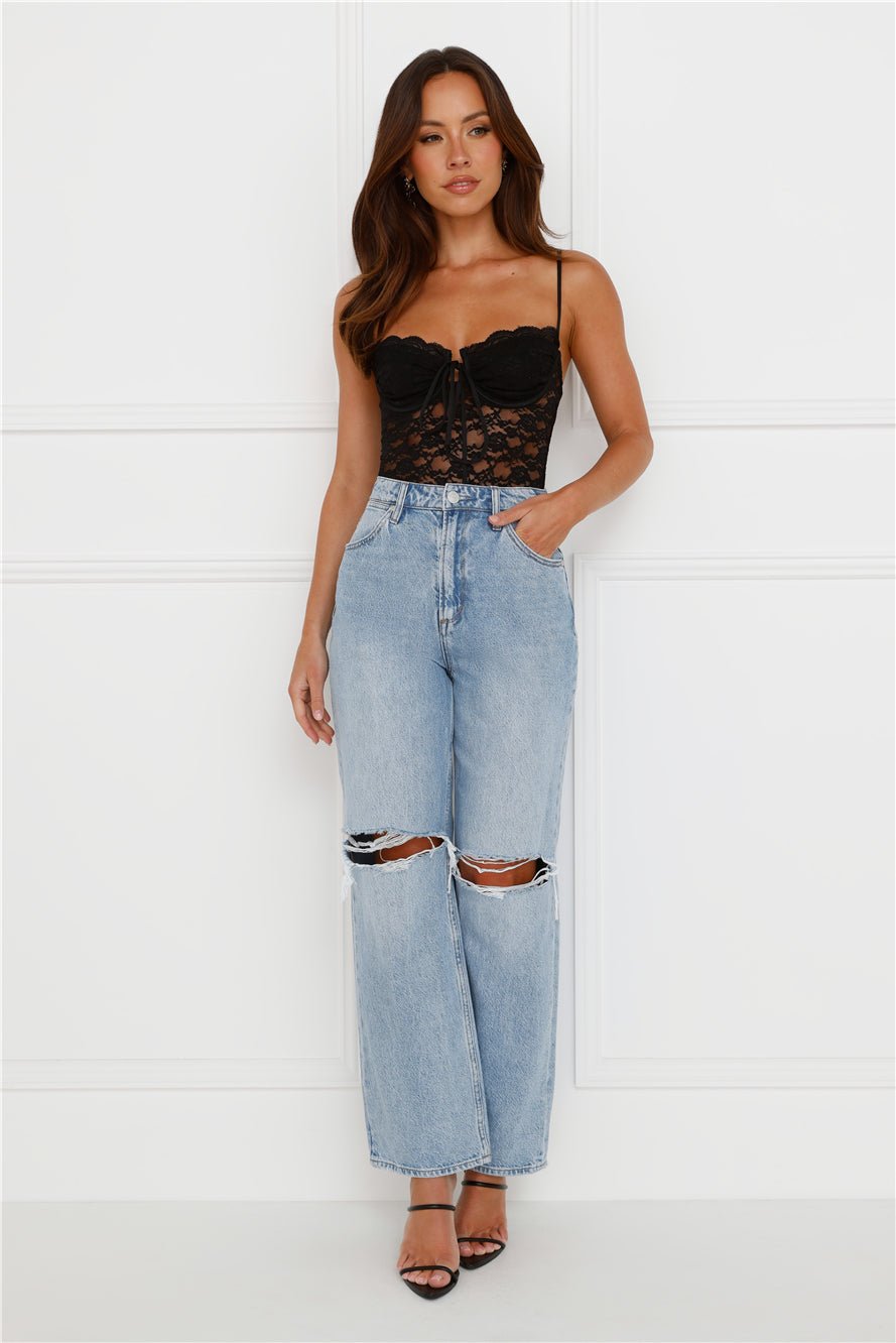 Promise Please Lace Bodysuit Black - Image 3