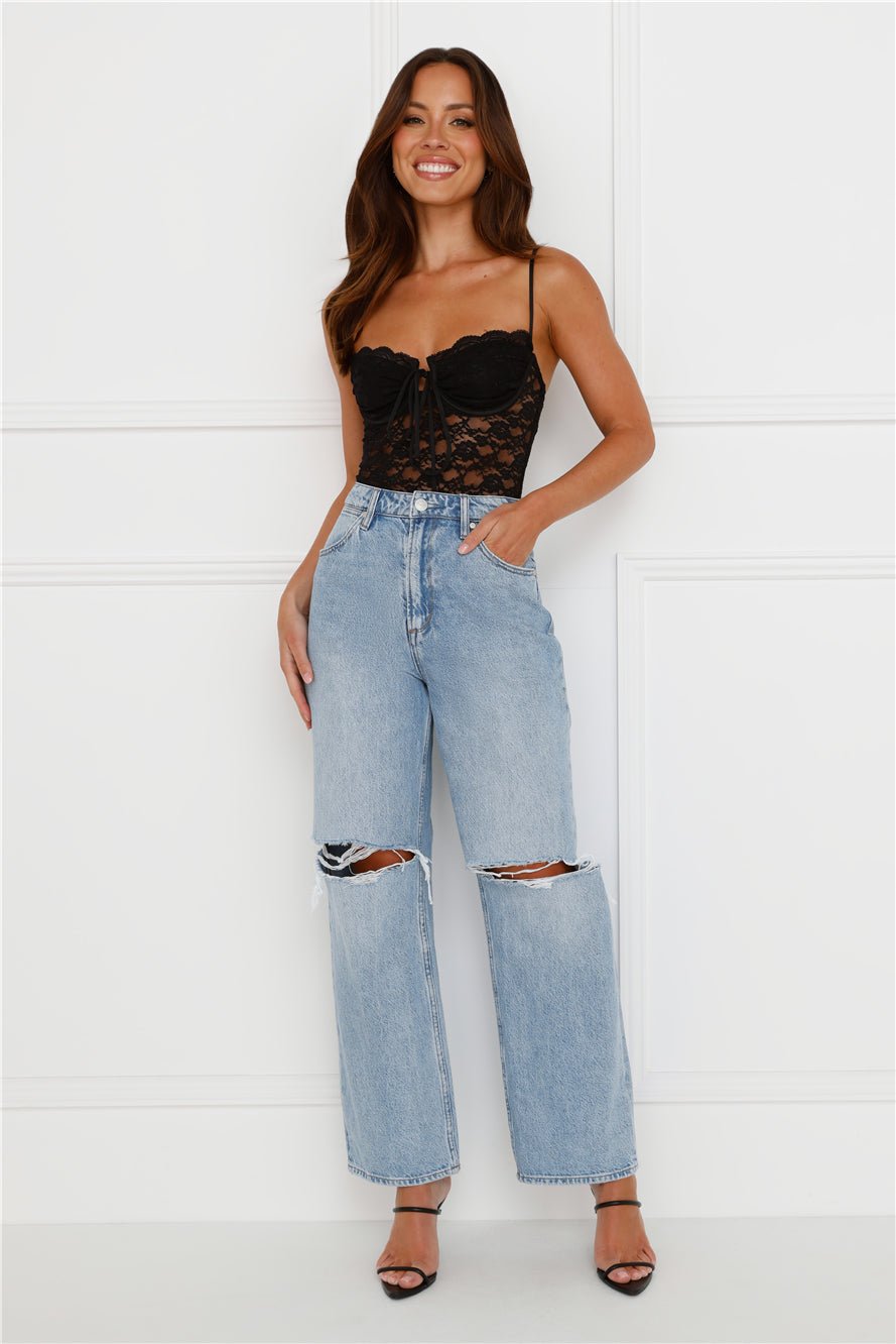 Promise Please Lace Bodysuit Black - Image 5