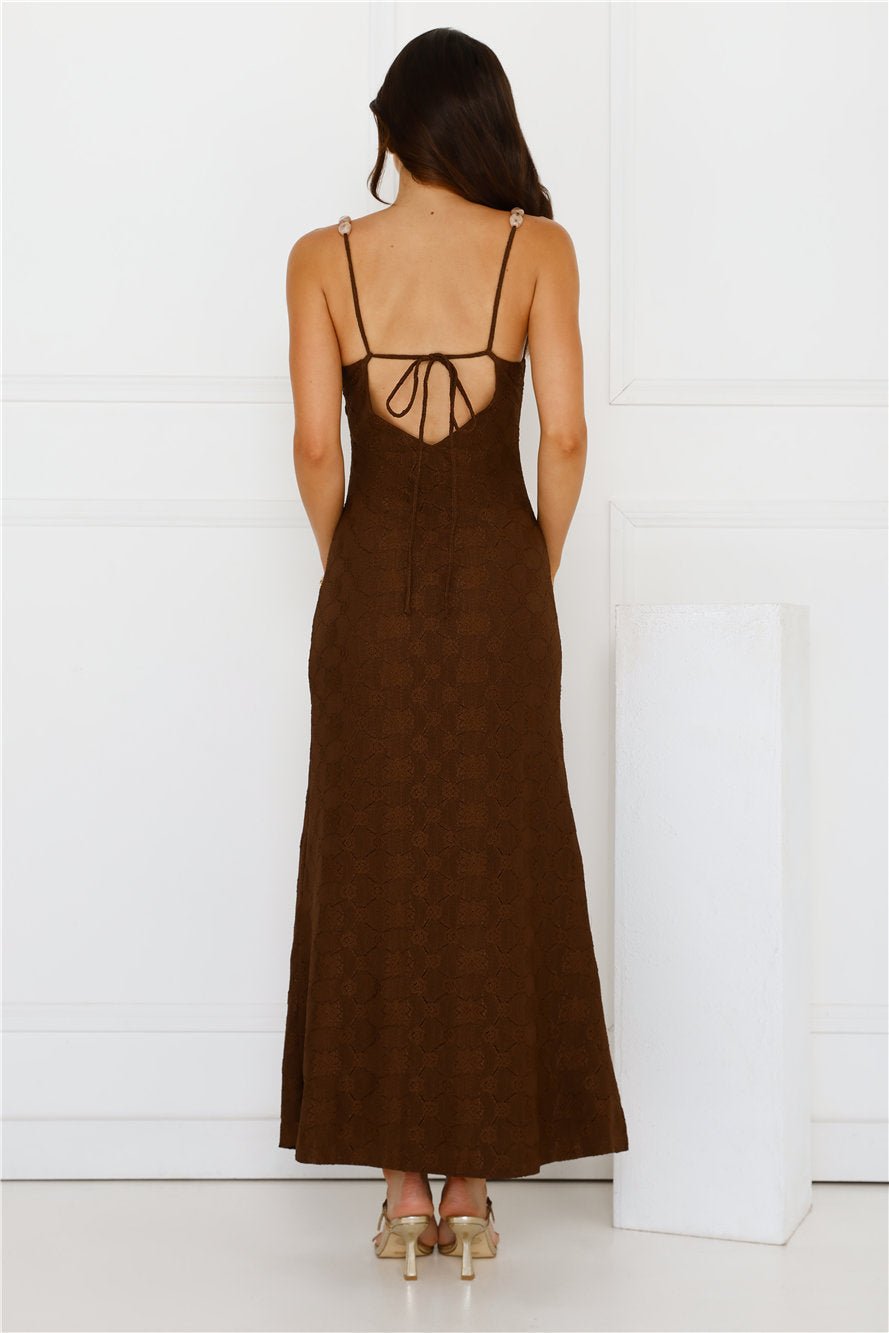 You Got This Maxi Dress Brown - Image 5