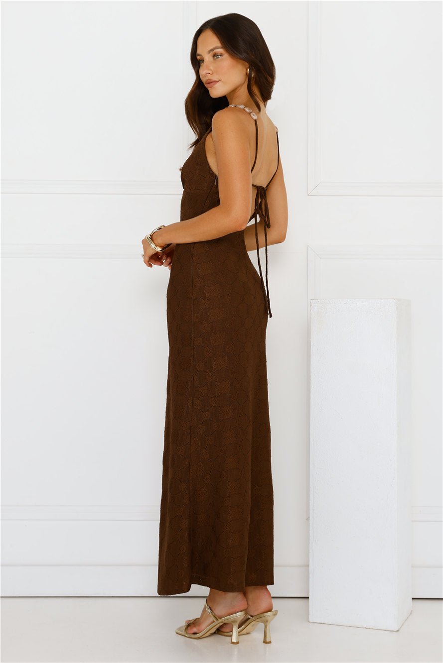 You Got This Maxi Dress Brown - Image 2
