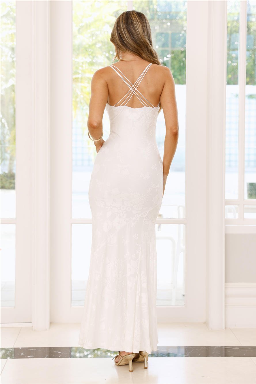 Nocturnal Luxe Maxi Dress White - Image 5
