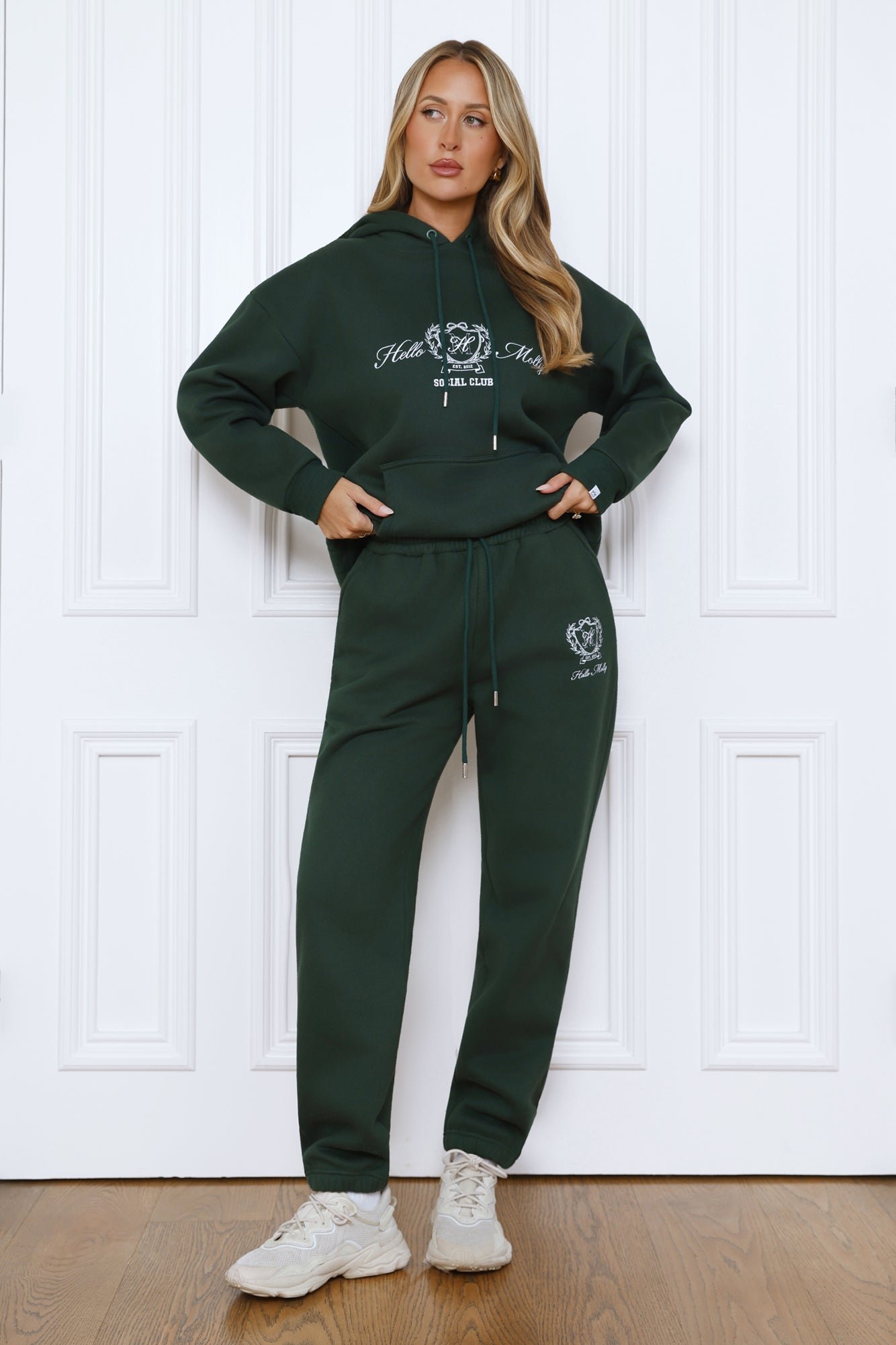 BASE Slip On Emblem Hoodie Green - Image 6