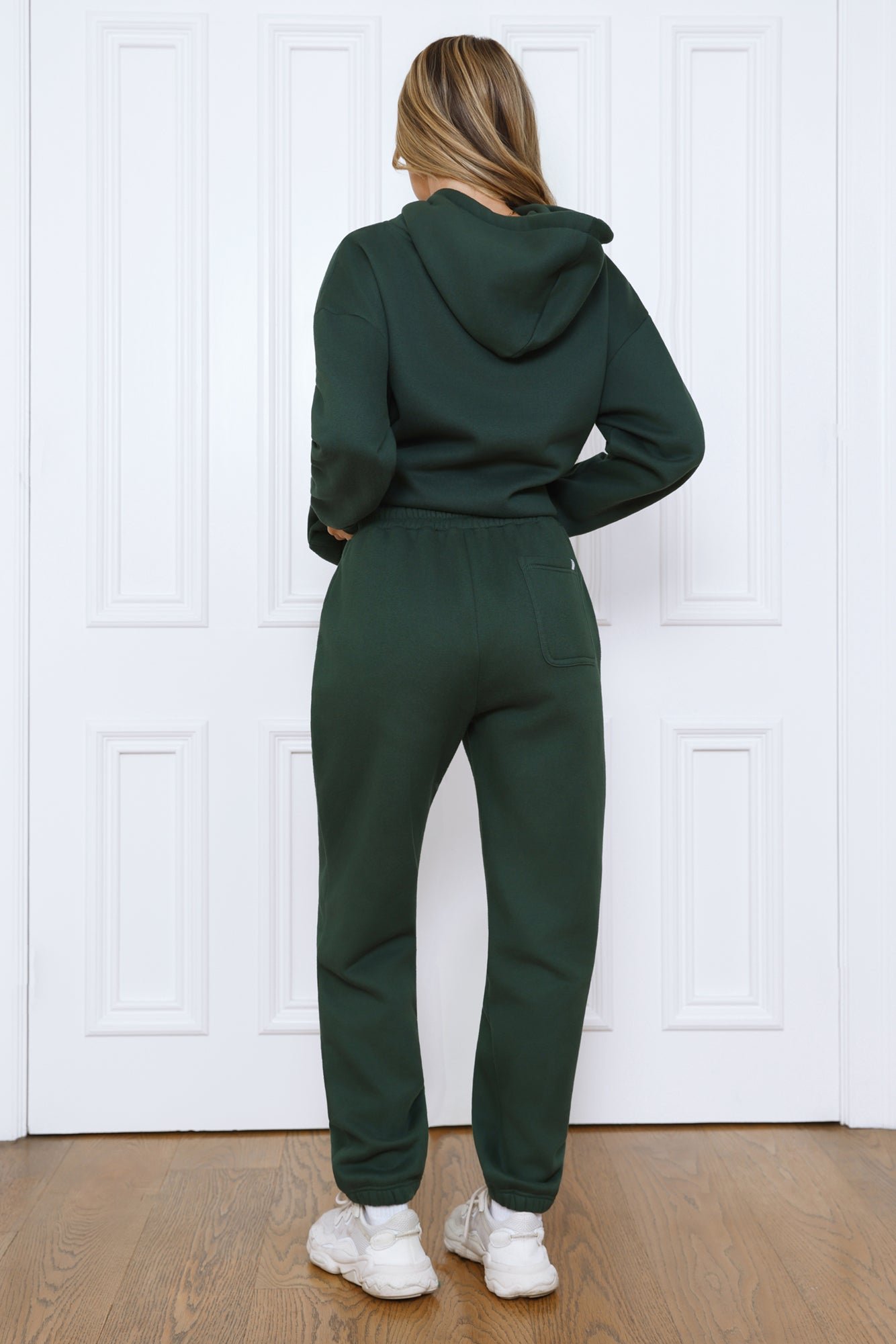 BASE Slip On Emblem Hoodie Green - Image 33