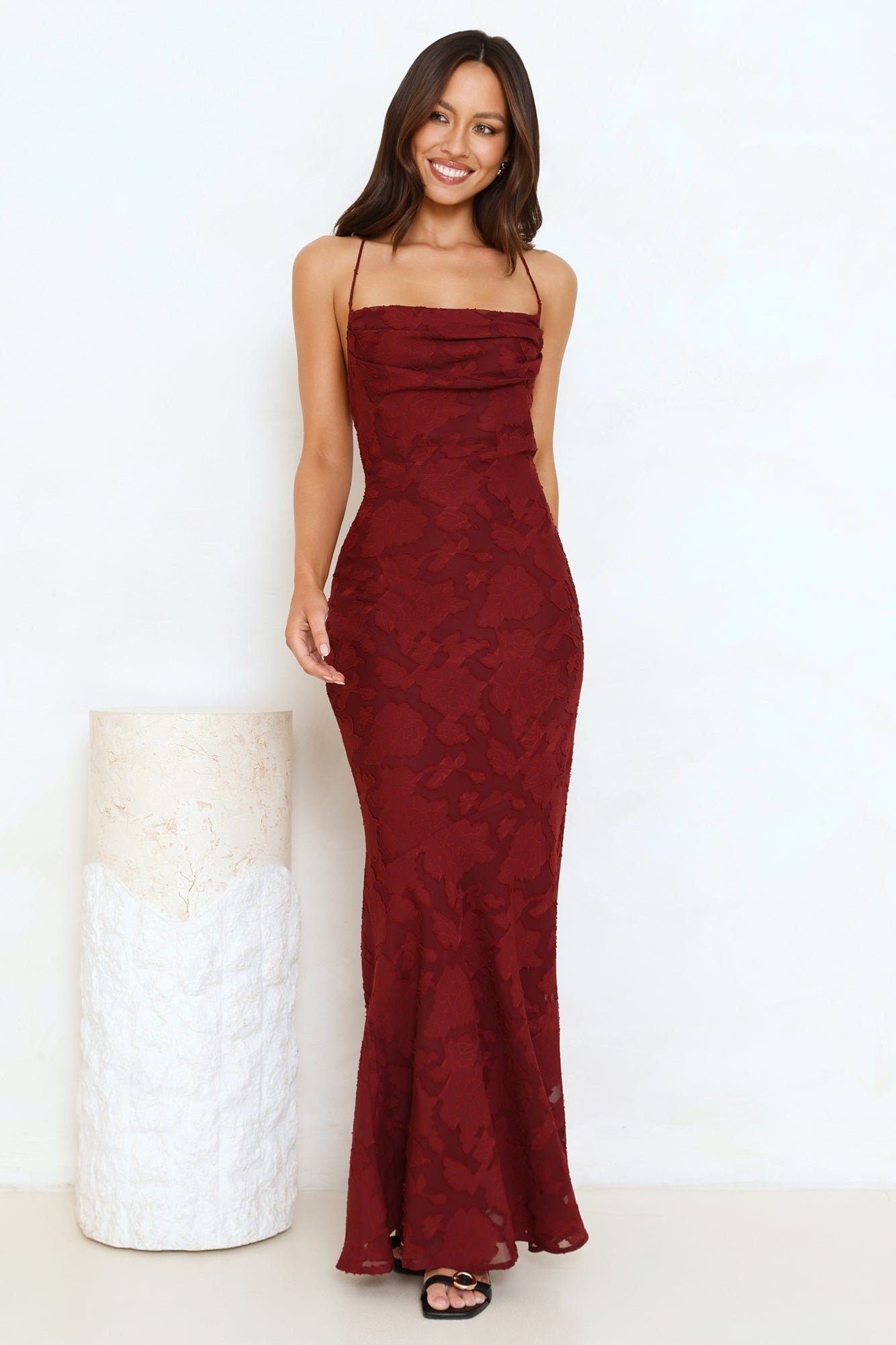 Bridge To Wonderland Maxi Dress Plum - Image 3