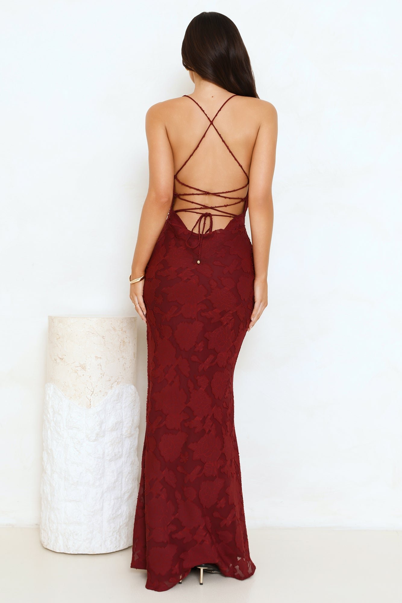 Bridge To Wonderland Maxi Dress Plum - Image 5