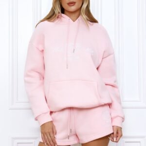 BASE Slip On Emblem Hoodie Pink