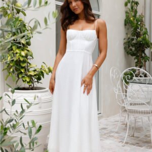 Giving Hugs Dress White