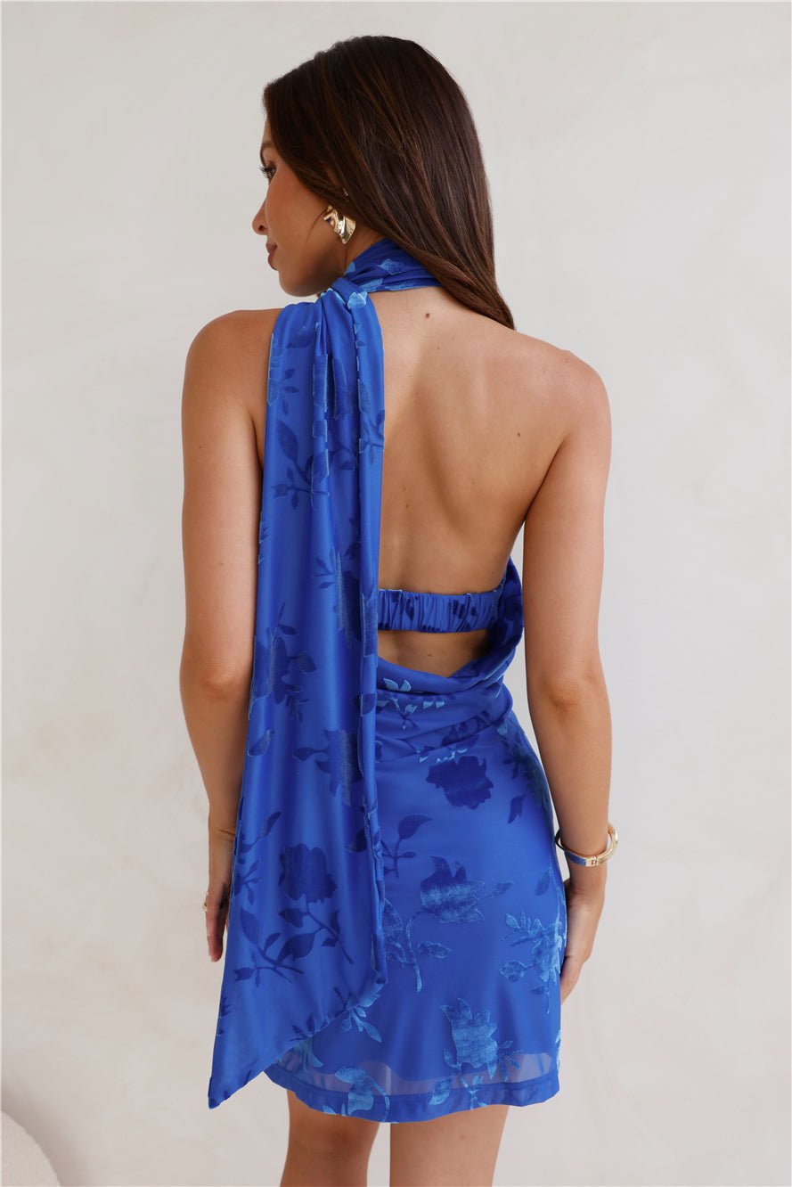 HELLO MOLLY Decadent Love Mini Dress Blue - Image 10