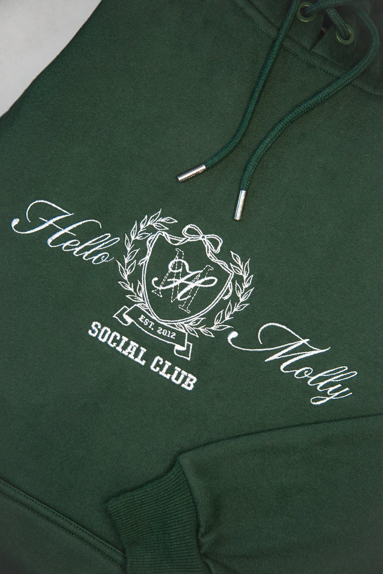 BASE Slip On Emblem Hoodie Green - Image 12