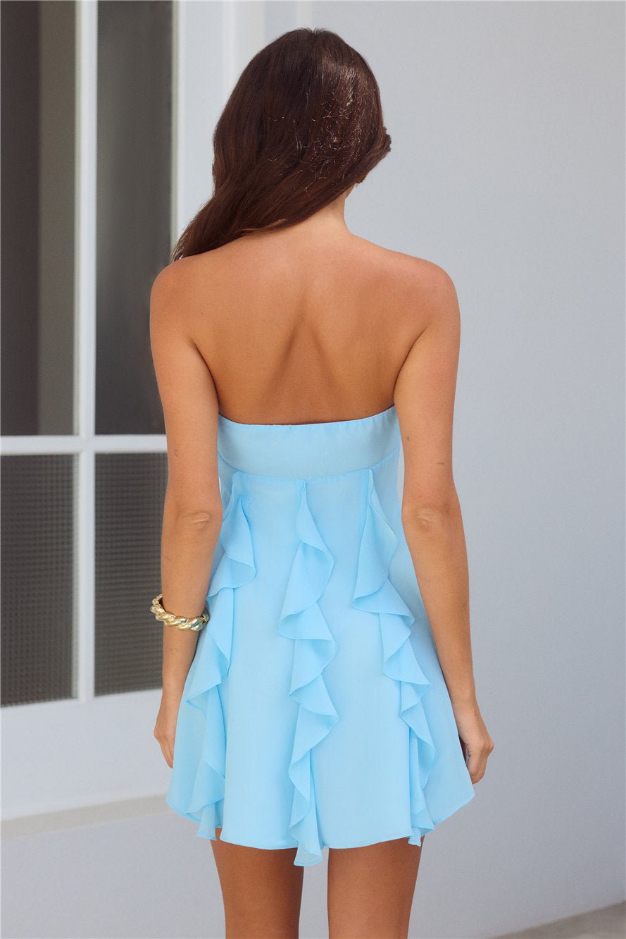 Imagine It Strapless Mini Dress Blue - Image 10