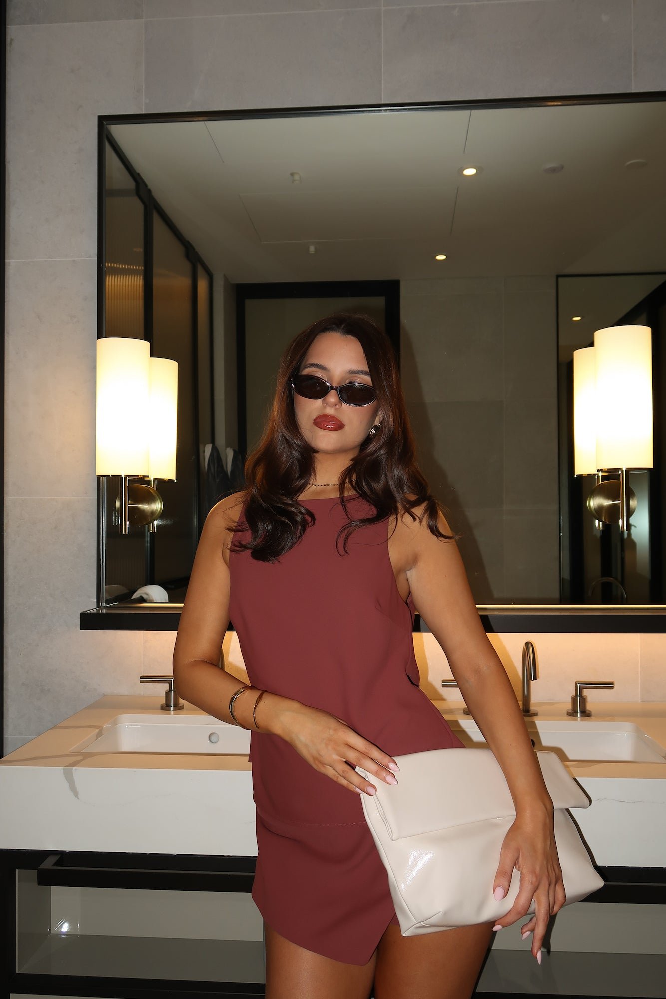 Well Said Tailored Skort Brown