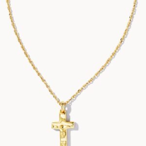 Cross Pendant Necklace Gold
